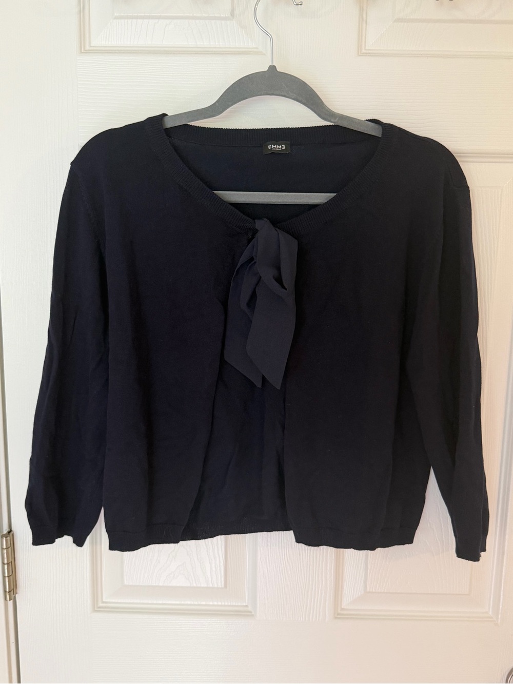 Marella black Bow-Front Cardigan